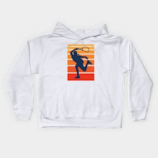 Retro Tennis Silhouette Kids Hoodie